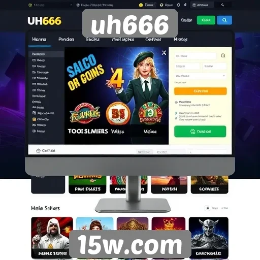 Análise da interface do site uh666 de jogos